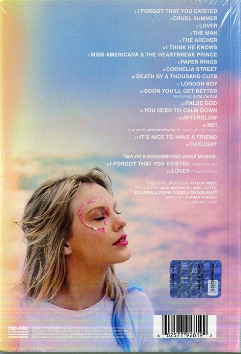 Taylor Swift Lover Deluxe Album Version 1 Cd Opus3a