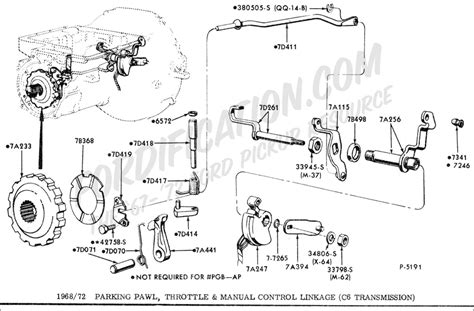 C6 Kickdown Linkage Diagram