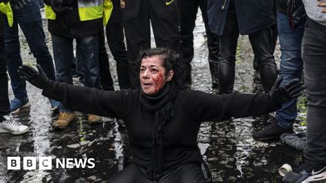 France Fuel Protests Tear Gas Fired In Clashes In Paris Bbc News