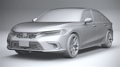 Honda Civic Hatchback 2022 3d Model Cgtrader