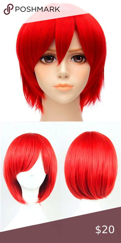 New Anime Cosplay Wig Color Short Straight Hair Costume Manga