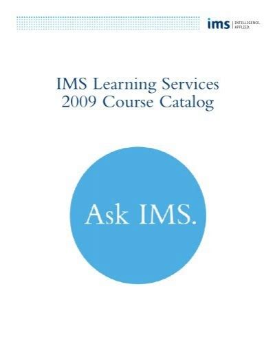 Course Information Ims Health