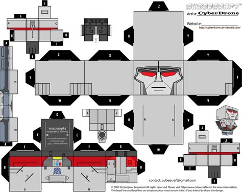 Papertoytransformers Megatron Superhero Crafts Transformers Nerd