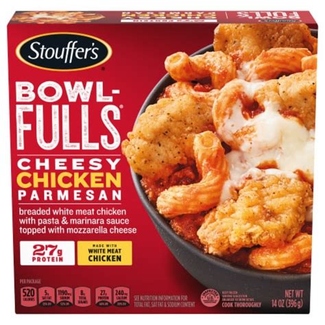 Stouffers Bowl Fulls Cheesy Chicken Parmesan Frozen Meal 14 Oz Kroger