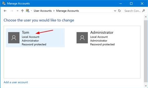 Windows 10 Change Password Unit