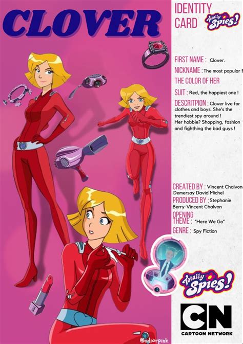 Clover Totally Spiesclover Postercartoon Poster Totally Spies Games Clover Totally Spies Spy