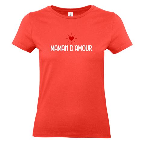 T Shirt Femme 100 Coton Pour Votre Maman Damour