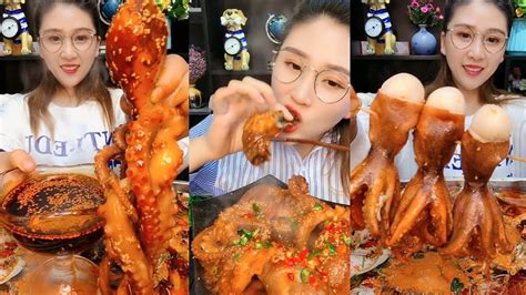 Crazy Chinese Girl Eating Huge Spicy Seafood Youtube