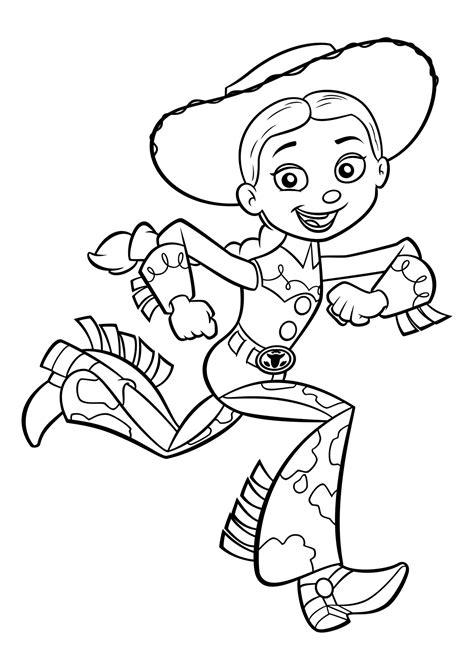 Jessie Cowgirl Coloring Pages