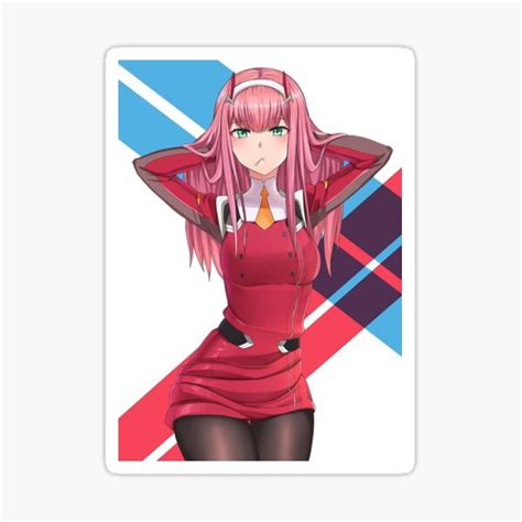 Sticker Zero Two Darling In The Franxx Par Whocarewho Redbubble