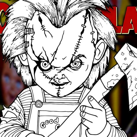 How To Draw Chucky Childs Play Drawing Tutorial Draw It Too