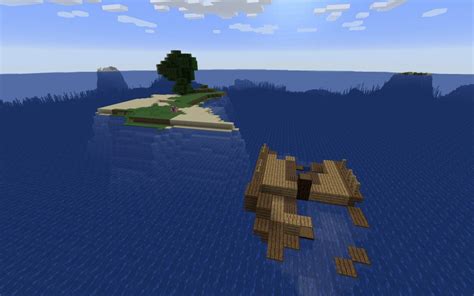 Free Floating Shipwreck At Spawn Seeds Minecraft Java Edition