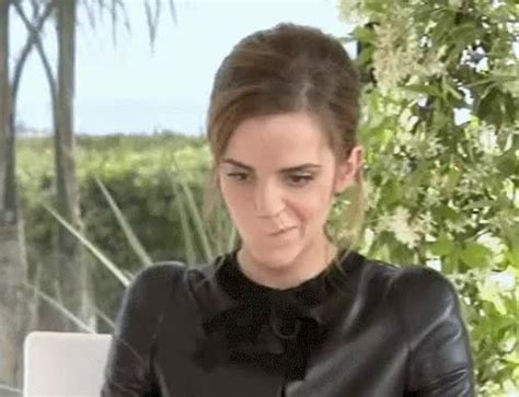 Emma Watson In Deep Thought During An Interview Scrolller