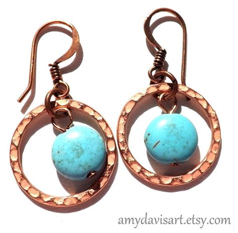 Items Similar To Turquoise Earrings Southwestern Earrings Copper