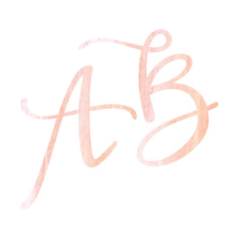 Nude Pink Watercolor Alphabet Clipart Nude Alphabet Clip Art