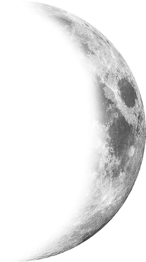 Waning Moon Moon Free Transparent Png Download Pngkey