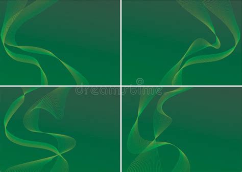 Red And Green Backgrounds With Golden Decorative Frames Vector Stock