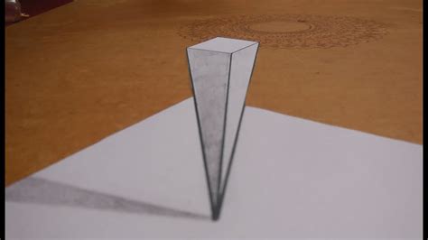 Draw upside down triangle on java. 3D Drawing Upside Down Pyramid - Easy Trick Art - YouTube