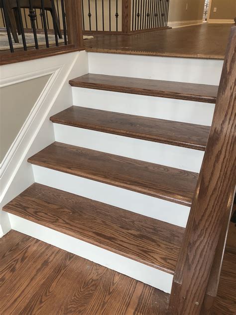 Staining Stair Treads And Painted Risers Rona Mantar