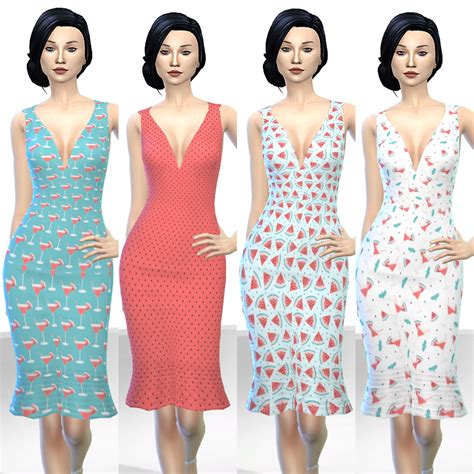 Alice S Dress For Sims 4 Sims Sims 4 Dresses Sims 4 Mods Vrogue