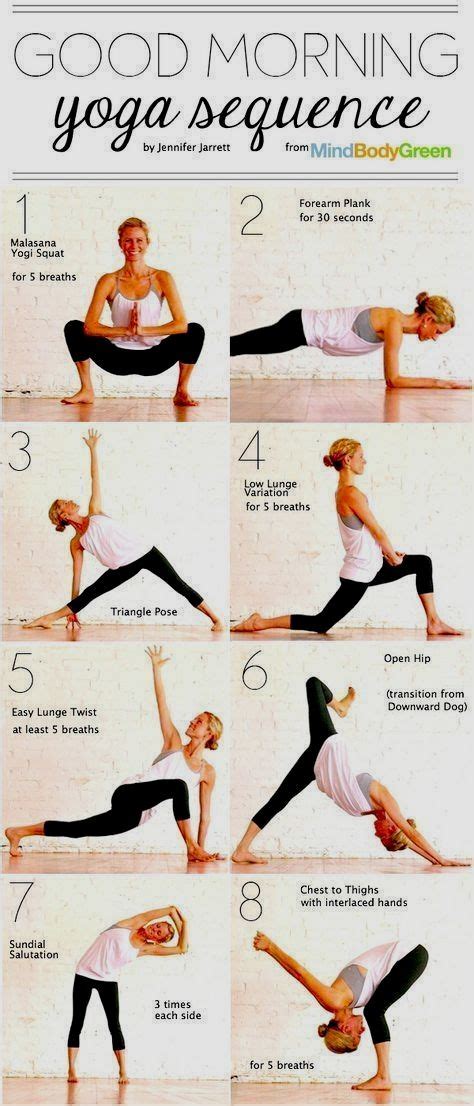 Beginner Yoga Routine Chart Morning Yoga Sequences Morning Yoga
