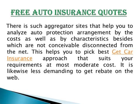 Why do auto insurance quotes vary from driver to driver and company to. Free Auto Insurance Quotes