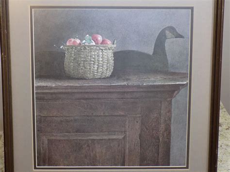 Framed Andrew Wyeth Apples In Basket Still Life Wolf Rivers Lithograph