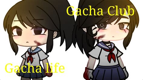 Gacha Life Vs Gacha Club Ayano Aishi Youtube