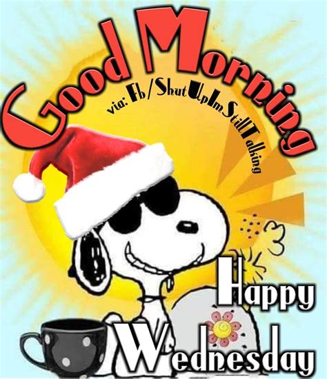 Cute Good Morning Happy Wednesday Snoopy Quote Pictures Photos And