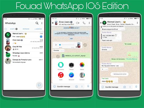 Later on, they found that they have spared a big market of iphone users. Fouad WhatsApp v7.15 IOS Style Edition Latest Version ...