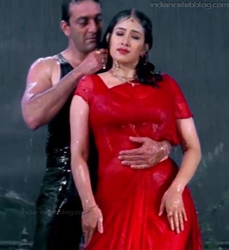 Manisha Koirala Bollywood Caps S1 34 Hot Saree Pics