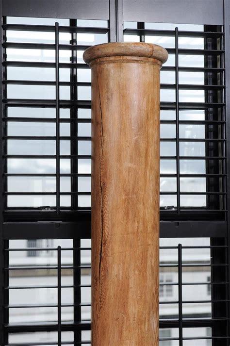Pair Of Tall Architectural Wood Columns At 1stdibs