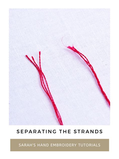 Separating The Stranded Cotton Thread Sarahs Hand Embroidery Tutorials