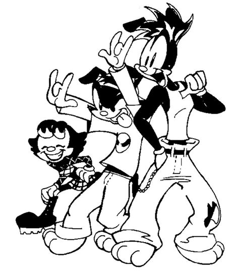 Animaniacs Characters Coloring Pages
