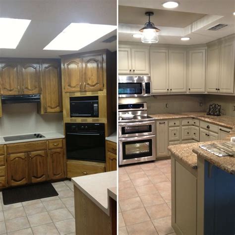 The 5 series is ideal above kitchen sinks, in hallways offices and anywhere where energy efficient and down ceiling lighting is required. Before and after for updating drop ceiling kitchen ...
