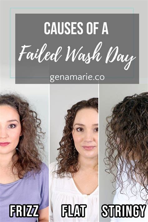Causes Of Failed Wash Days Frizz Stringy Limp Curls Flat Roots Gena Marie Frizz Free
