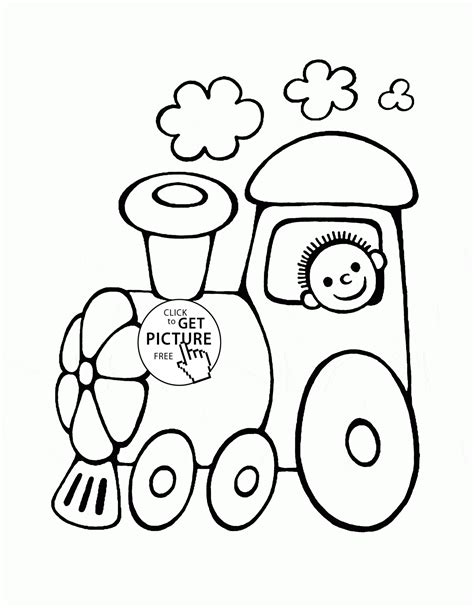 Experience world transportation with vehicle coloring pages. Funny Cartoon Train coloring page for toddlers, transportation coloring pages printables free ...