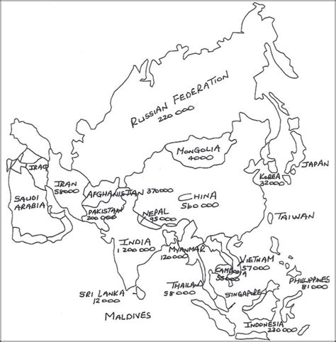 Europe And Asia Map Coloring Page