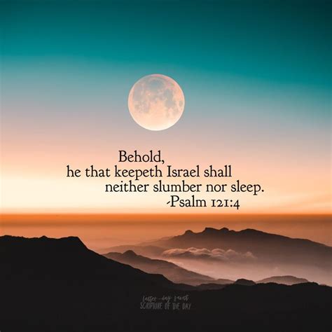 Behold He That Keepeth Israel Shall Neither Slumber Nor Sleep Psalm