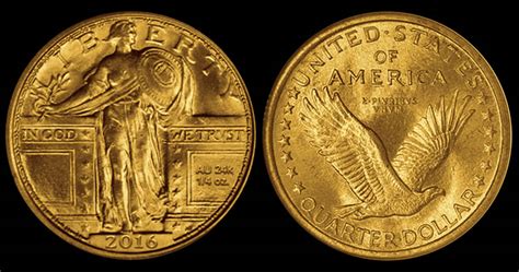 2016 Gold Standing Liberty Quarter Mintage Announced Coin News
