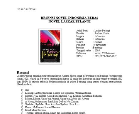 Jika kamu masih belum begitu memahami dengan teks ulasan, di. Buku Contoh Teks Ulasan Novel Laskar Pelangi - Info ...