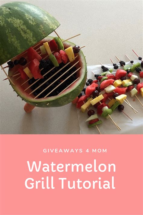 Watermelon Grill Tutorial Giveaways 4 Mom