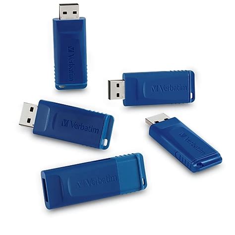 Verbatim 8gb Usb 20 Type A Flash Drive Blue 99121 Staples