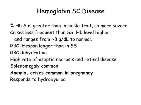 Hemoglobinopathy And Sickle Cell Disease