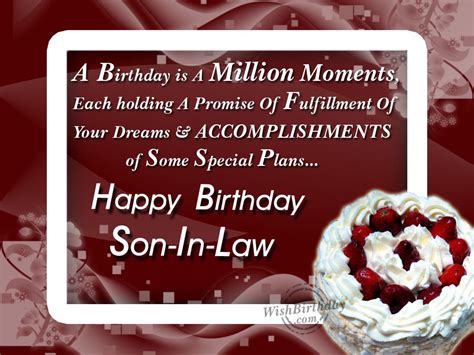 Wishing The Happiest Birthday To The Dearest Son In Law WishBirthday Com