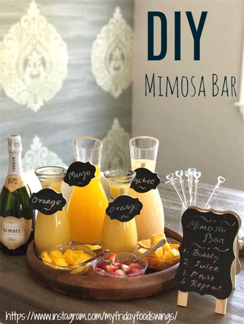 Diy Mimosa Bar How To Make Mimosa Bar By Yourself