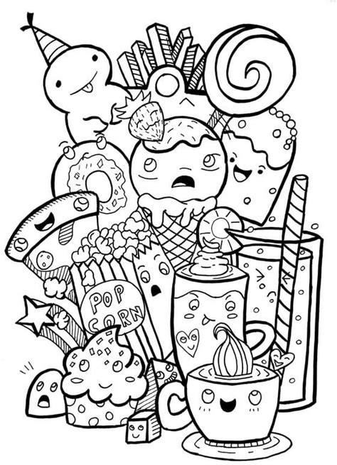 Ausmalbilder Von Kawaii 72 Ausmalbilder Kawaii Coloring Pages Porn