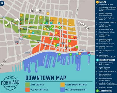 Portland Sightseeing Map