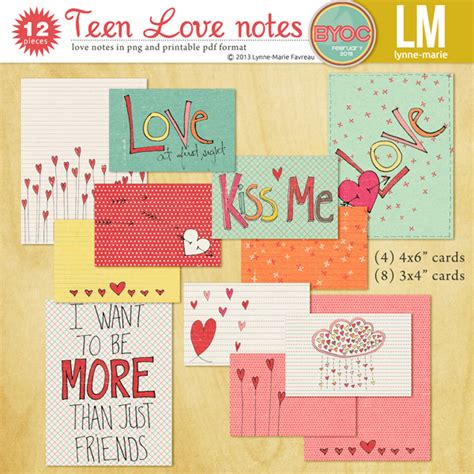The Lilypad Journal Cards Teen Love Notes