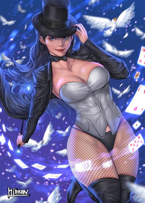 DC Erotic Эротика Zatanna Затанна Затара Hibren Art DC